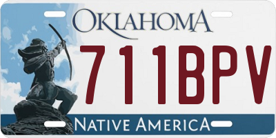OK license plate 711BPV