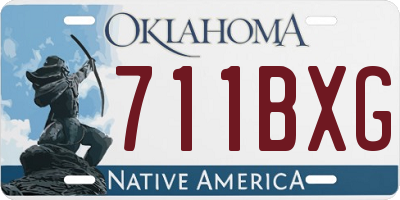 OK license plate 711BXG