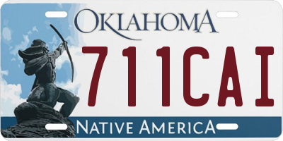 OK license plate 711CAI