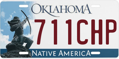 OK license plate 711CHP