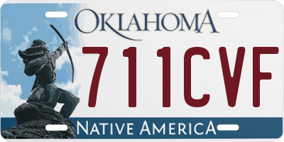 OK license plate 711CVF