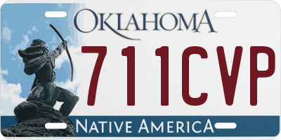 OK license plate 711CVP