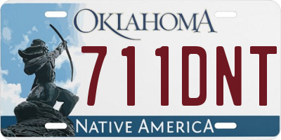 OK license plate 711DNT