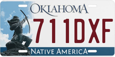 OK license plate 711DXF