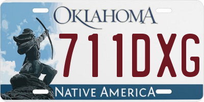 OK license plate 711DXG