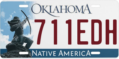 OK license plate 711EDH