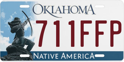 OK license plate 711FFP