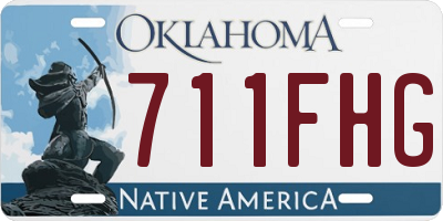 OK license plate 711FHG