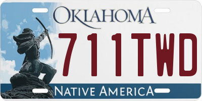 OK license plate 711TWD