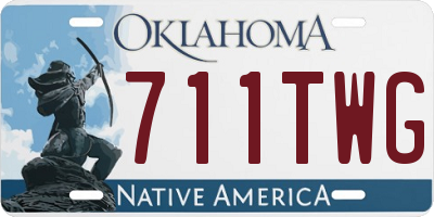 OK license plate 711TWG