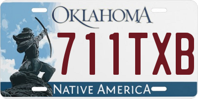 OK license plate 711TXB