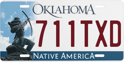 OK license plate 711TXD