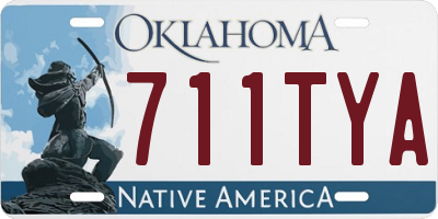OK license plate 711TYA