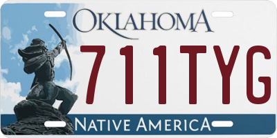 OK license plate 711TYG