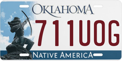 OK license plate 711UOG