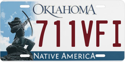OK license plate 711VFI