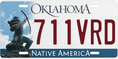 OK license plate 711VRD