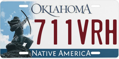 OK license plate 711VRH