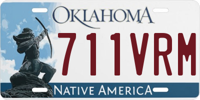 OK license plate 711VRM