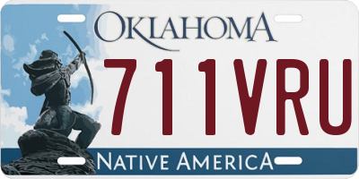 OK license plate 711VRU
