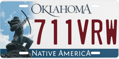 OK license plate 711VRW