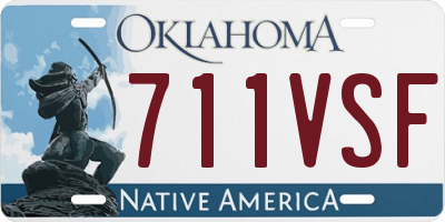 OK license plate 711VSF