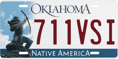 OK license plate 711VSI