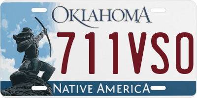 OK license plate 711VSO