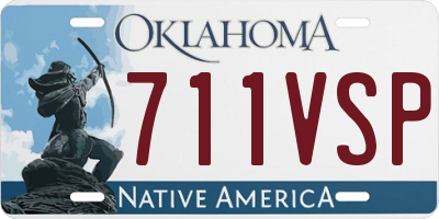 OK license plate 711VSP