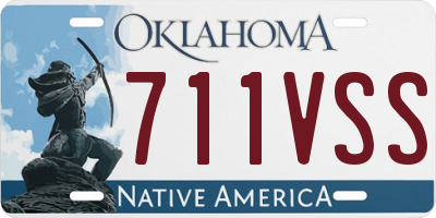 OK license plate 711VSS