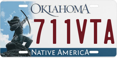 OK license plate 711VTA