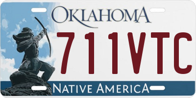 OK license plate 711VTC