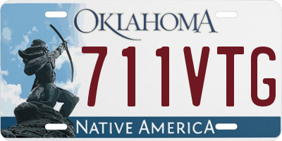 OK license plate 711VTG