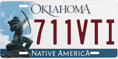 OK license plate 711VTI