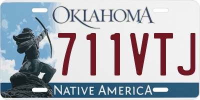 OK license plate 711VTJ