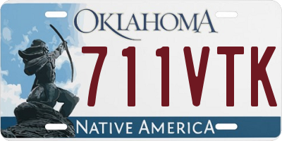 OK license plate 711VTK