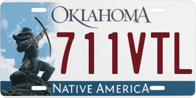 OK license plate 711VTL