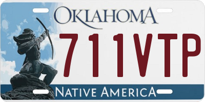 OK license plate 711VTP