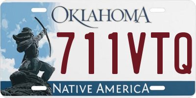 OK license plate 711VTQ