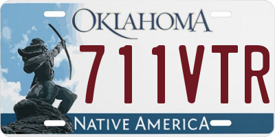 OK license plate 711VTR