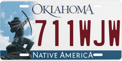 OK license plate 711WJW