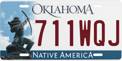 OK license plate 711WQJ