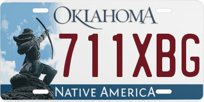 OK license plate 711XBG