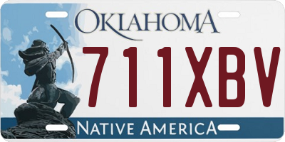 OK license plate 711XBV