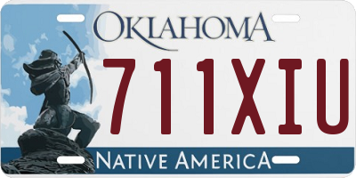OK license plate 711XIU