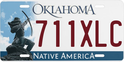 OK license plate 711XLC