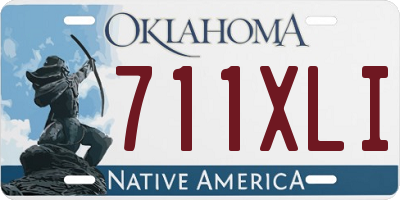 OK license plate 711XLI
