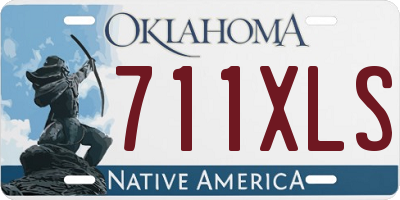 OK license plate 711XLS