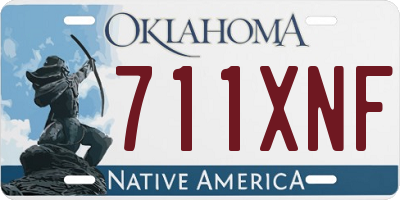 OK license plate 711XNF