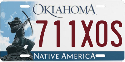 OK license plate 711XOS